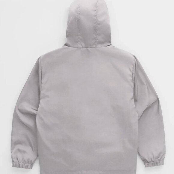 NEW Madhappy REI Nylon Anorak Women / Unisex Windbreaker Jacket Silver M - Picture 2 of 3